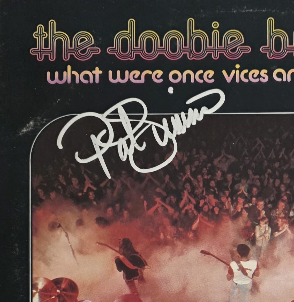 Patrick Simmons Signed The Doobie Brothers What Were Once Vices Are Now Habits Album COA Proof Autographed Vinyl Record