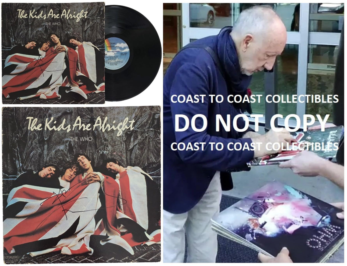 Pete Townshend Signed The Who The Kids Are Alright Album COA Proof Autographed Vinyl Record