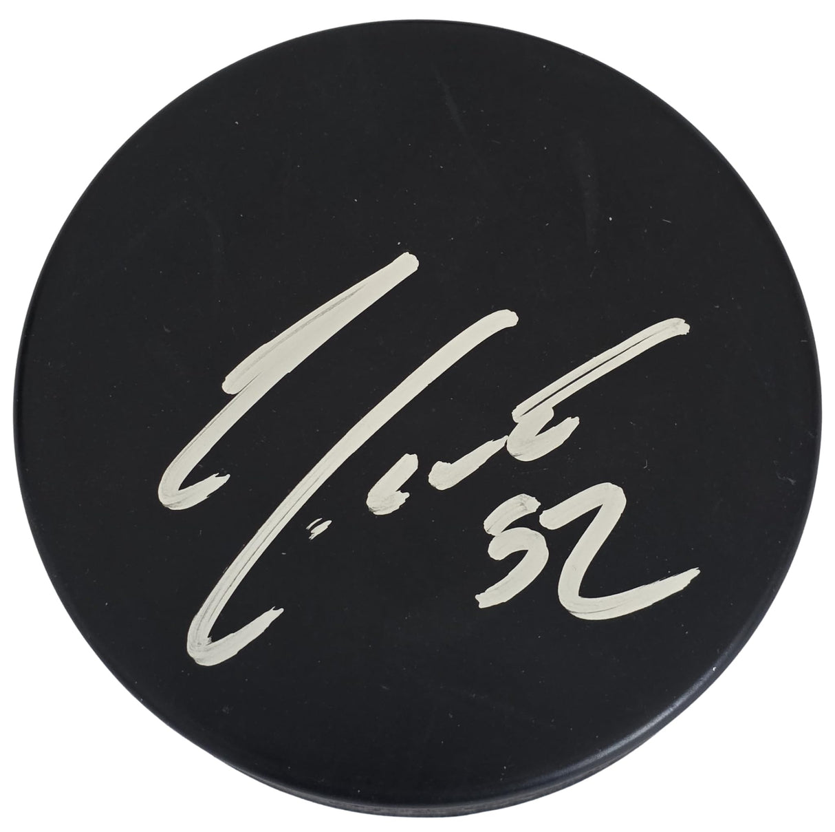 Adam Foote Signed Hockey Puck Proof Autographed Blue Jackets Colorado Avalanche
