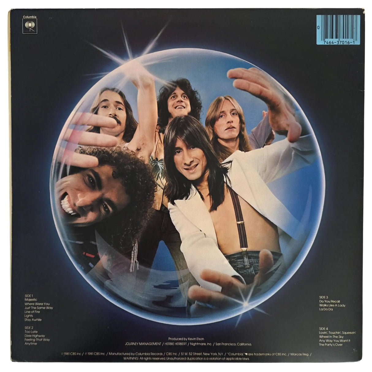 Journey Signed Captured Album COA Proof Autographed Vinyl Record Steve Perry, Steve Smith, Neal Schon, Ross Valory