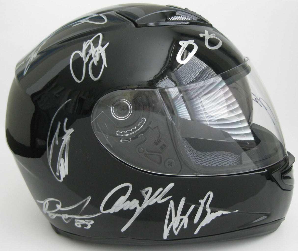 Jeff Gordan Jimmie Johnson plus lots more Signed Full Size Helmet COA Proof Autographed Nascar Drivers