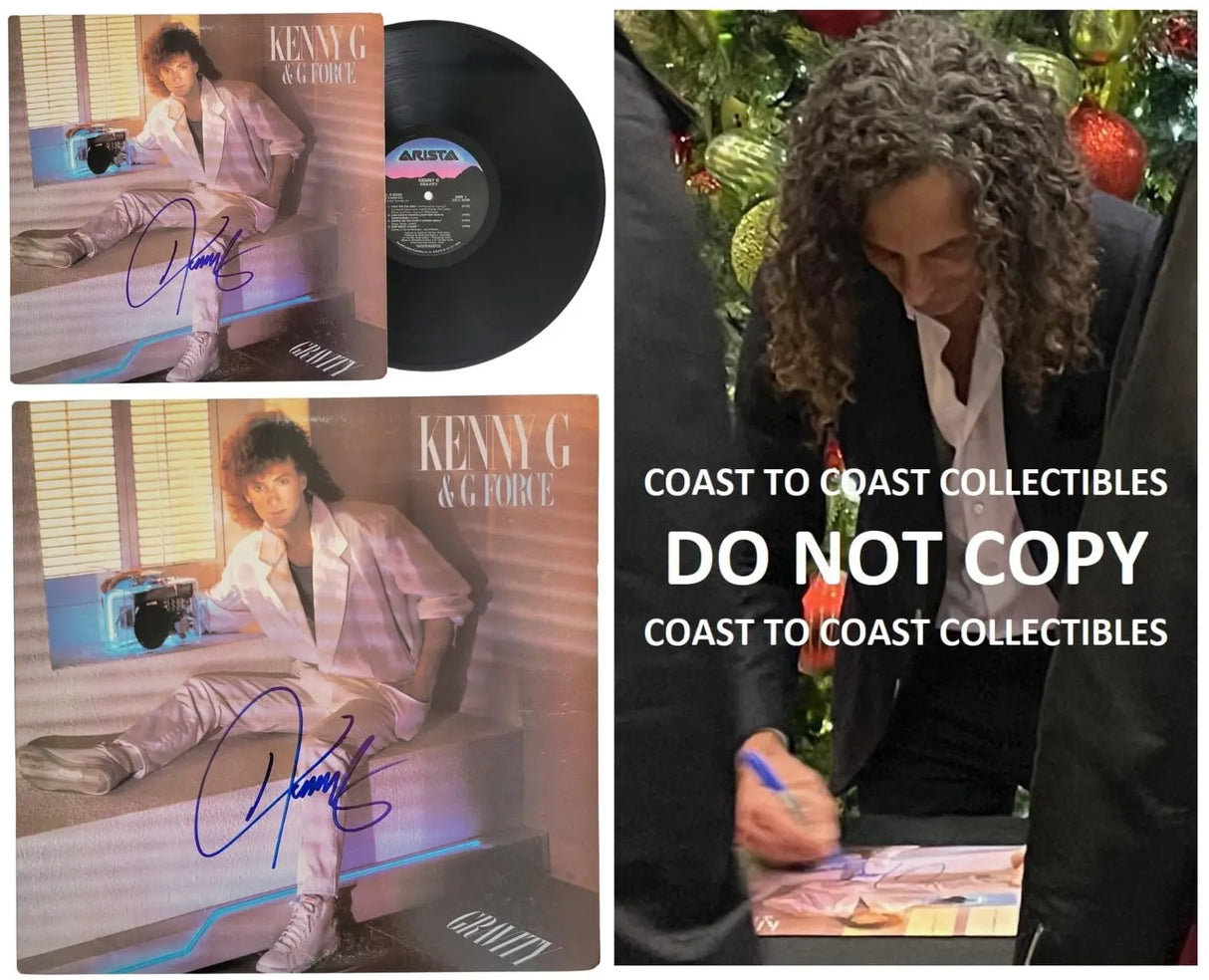 Kenny G Saxophonist Signed Gravity Album COA Proof Autographed Vinyl Record