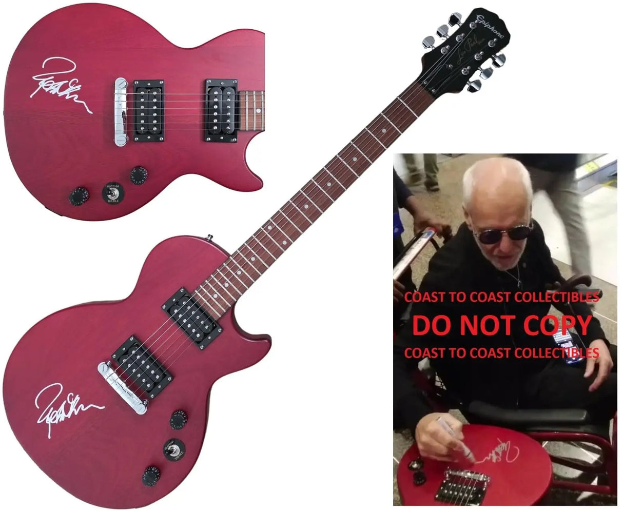 Peter Frampton Signed Les Paul Guitar COA Exact Proof Autographed