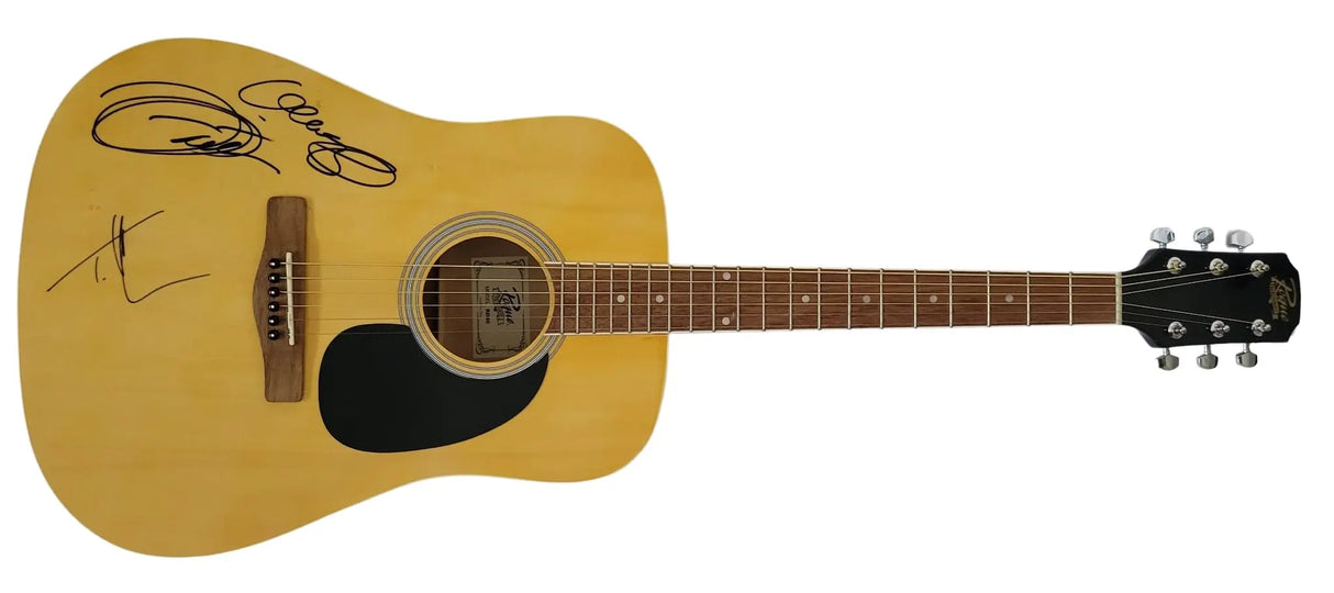 Tim McGraw & Faith Hill Signed Full Size Acoustic Guitar COA Proof Autographed Star