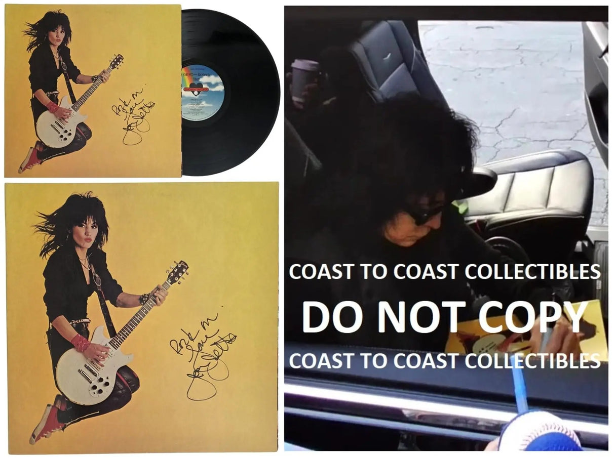 Joan Jett Signed Jett & The Blackhearts Album Proof COA Autographed Vinyl Record
