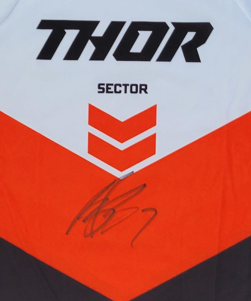 Aaron Plessinger Signed Thor Jersey COA Proof Autographed Supercross Motocross!
