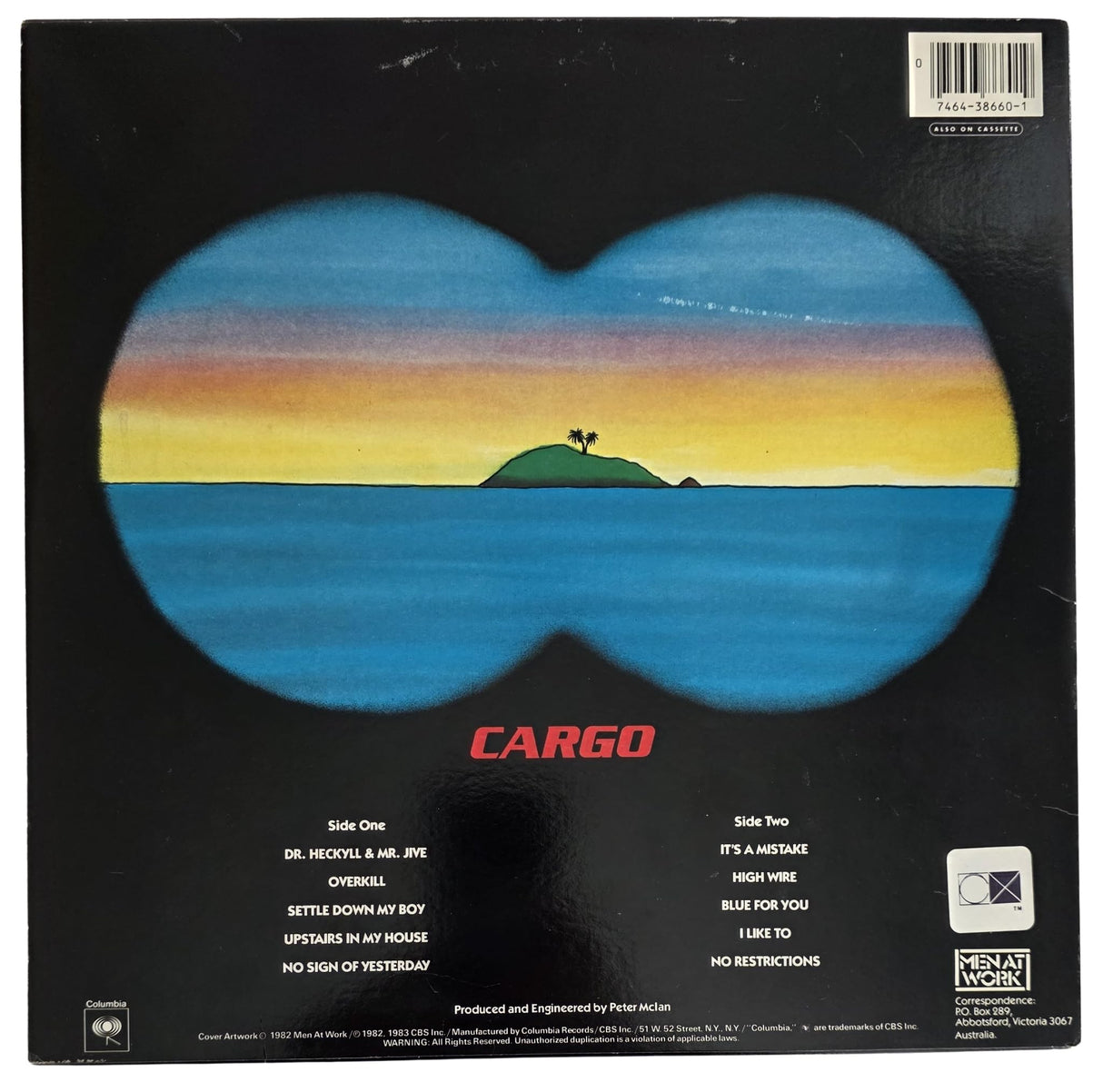 Colin Hay Signed Men At Work Cargo Album COA Proof Autographed Vinyl Record