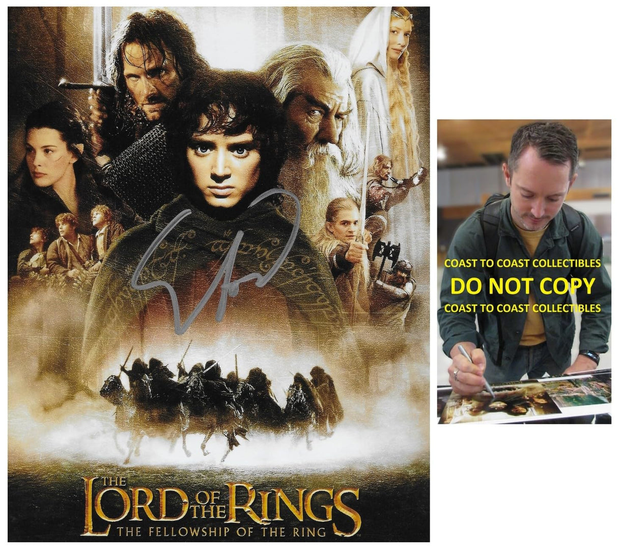 Elijah Wood Signed Lord Of The Rings 8x10 Photo COA Exact Proof Autographed Star