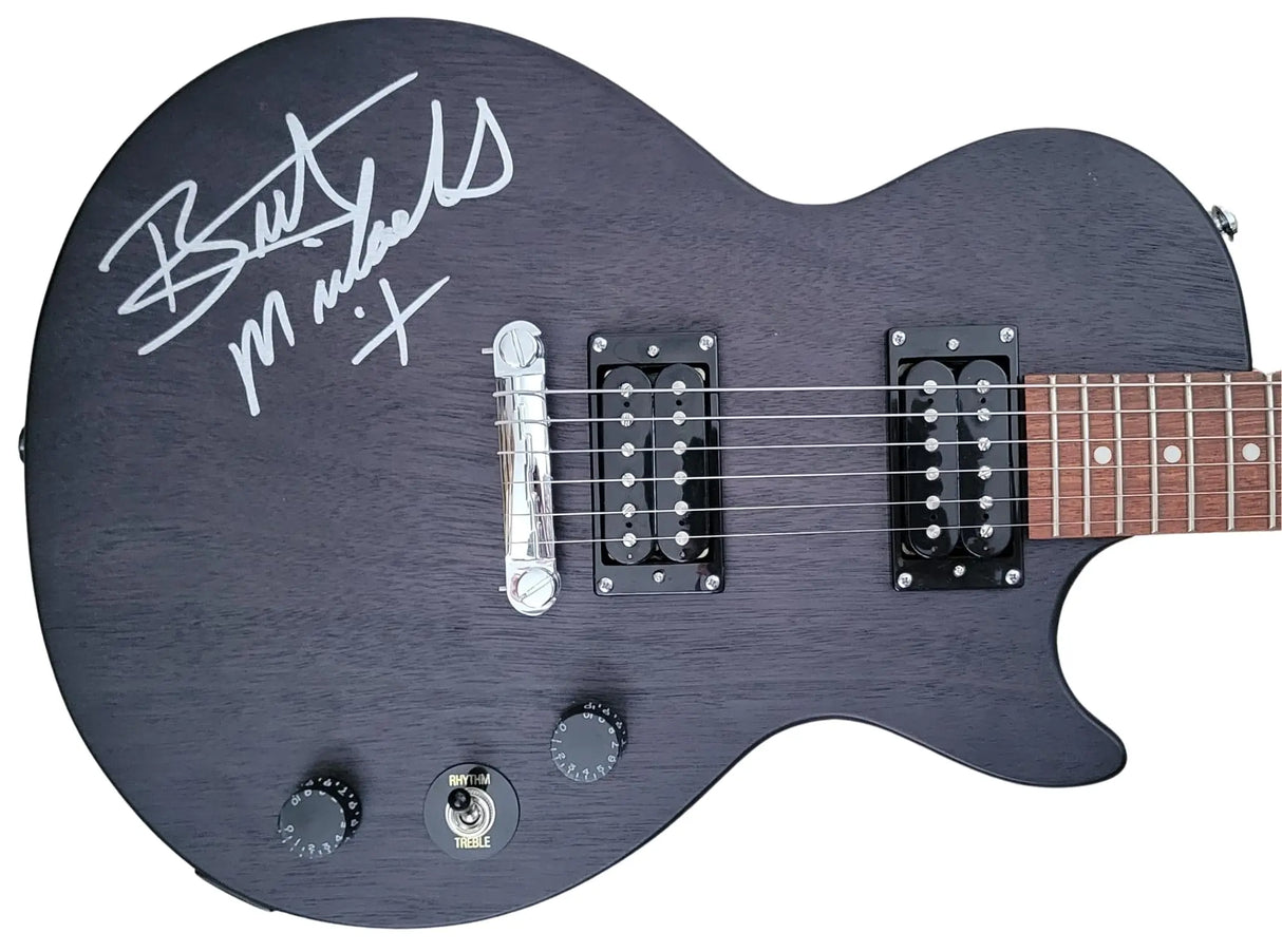 Bret Michaels Poison Signed Les Paul Electric Guitar COA Proof Autographed