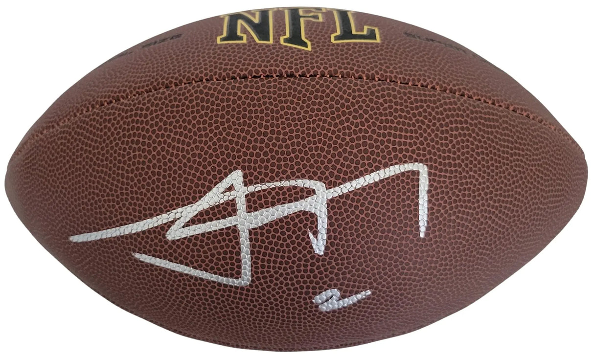 Johnny Manziel Signed Football Proof COA Autographed Texas A&M Aggies Heisman