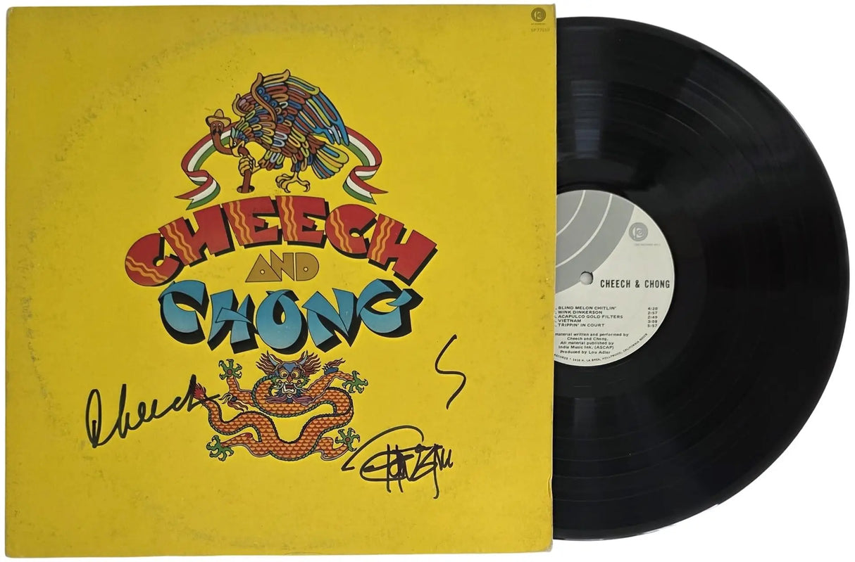 Cheech and Chong Signed Album Exact Proof Beckett COA Autographed Vinyl Record