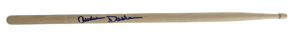 Audie Desbrow Great White Drummer Signed Drumstick COA Exact Proof Autographed..