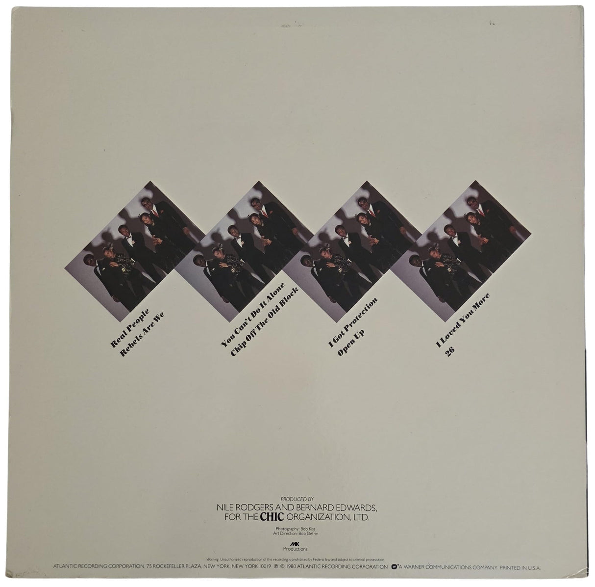 Nile Rodgers Signed Chic Real People Album COA Exact Proof Autographed Vinyl Record