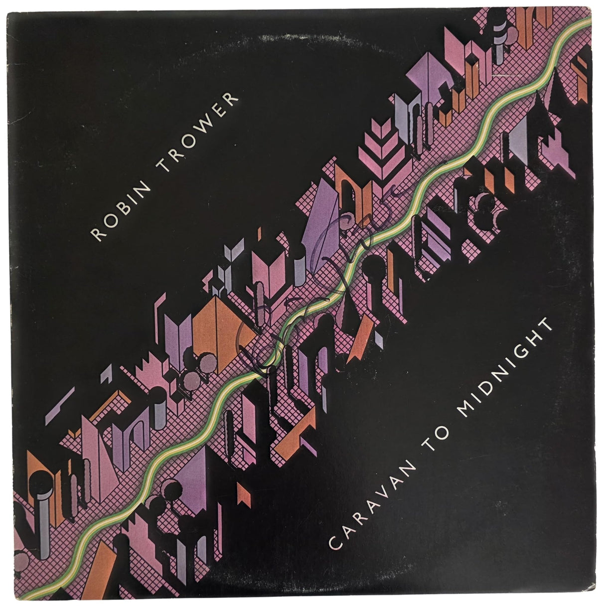 Robin Trower Signed Caravan to Midnight Album COA Proof Autographed Vinyl Record