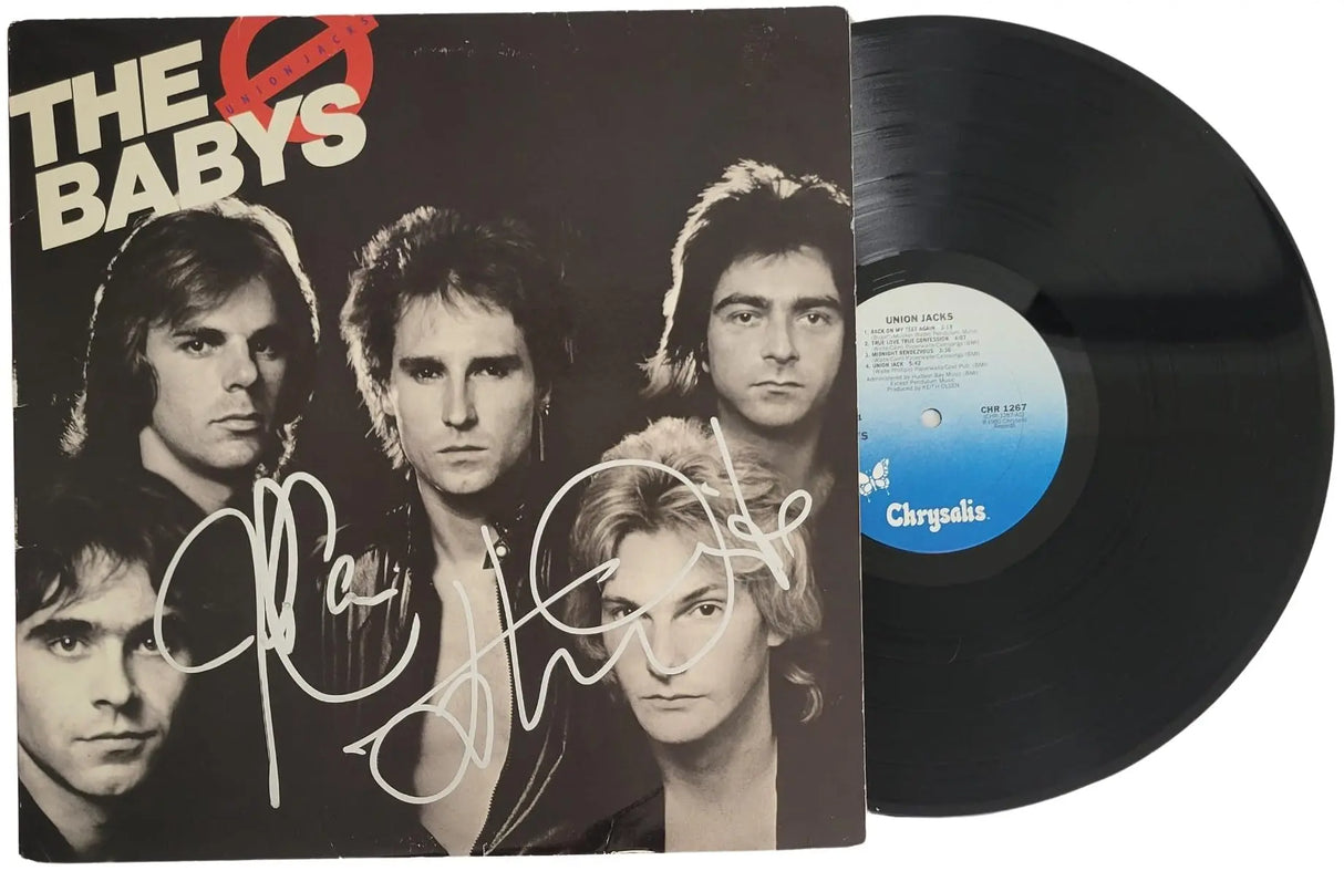 John Waite Jonathan Cain Signed The Babys Union Jacks Album COA Proof Autographed Vinyl Record