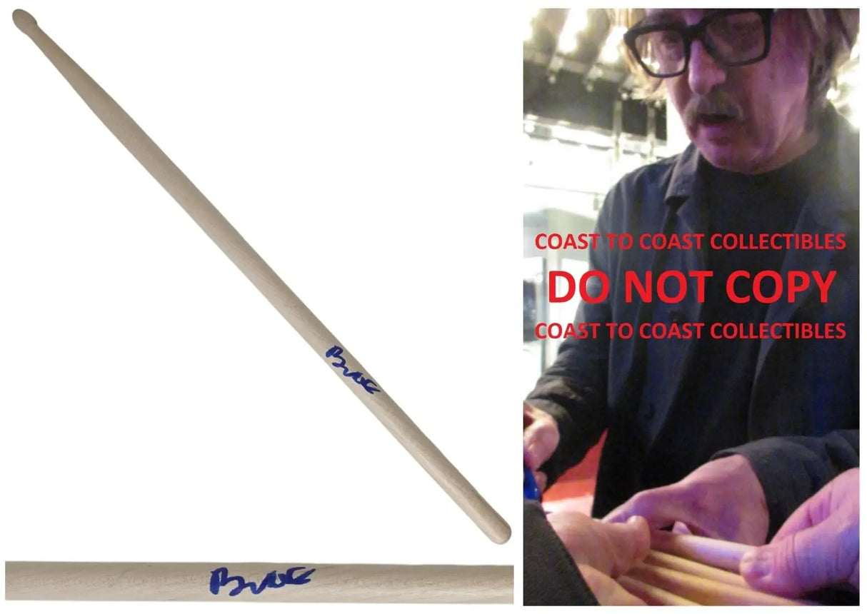 Butch Vig Signed Drumstick COA Proof Autographed Nirvana Garbage Drummer