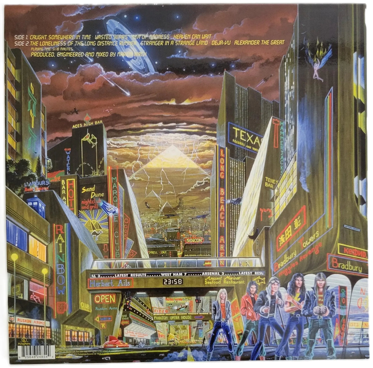 Steve Harris Signed Iron Maiden Somewhere in Time Album COA Exact Proof Autographed Vinyl Record