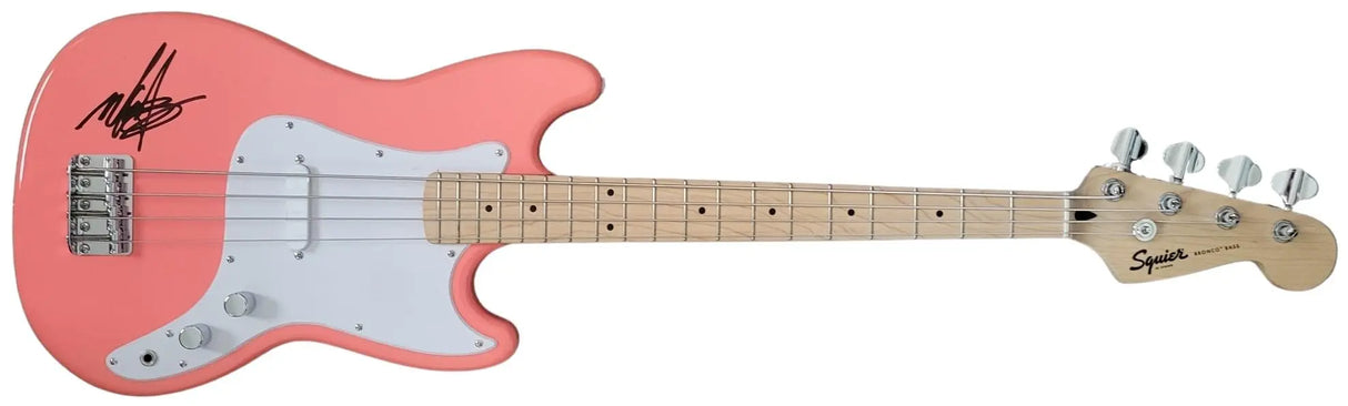 Mark Hoppus Blink 182 Signed Fender Squier Bass Guitar COA Proof Autographed..