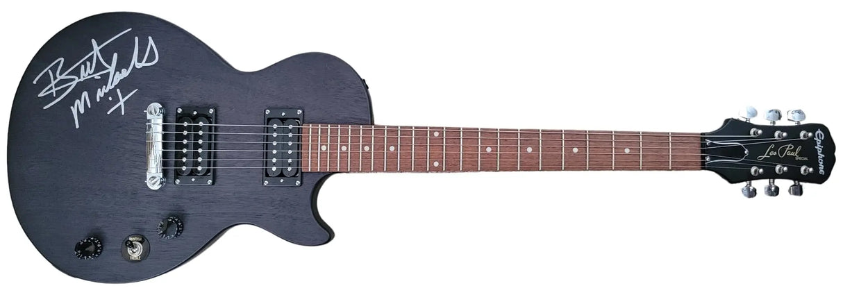 Bret Michaels Poison Signed Les Paul Electric Guitar COA Proof Autographed