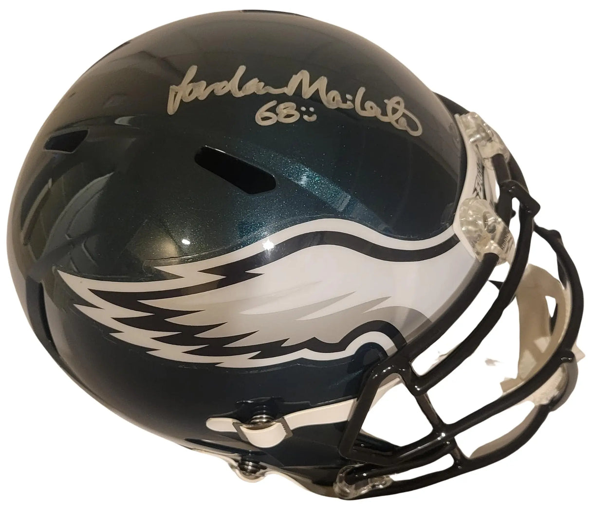 Jordan Mailata Signed Eagles Full Size Helmet COA Proof Autographed
