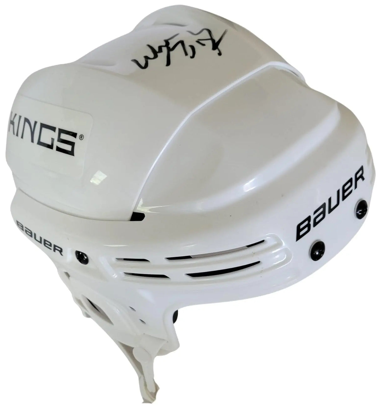 Wayne Gretzky Signed LA Kings Full Size Hockey Helmet Exact Proof COA Autographed