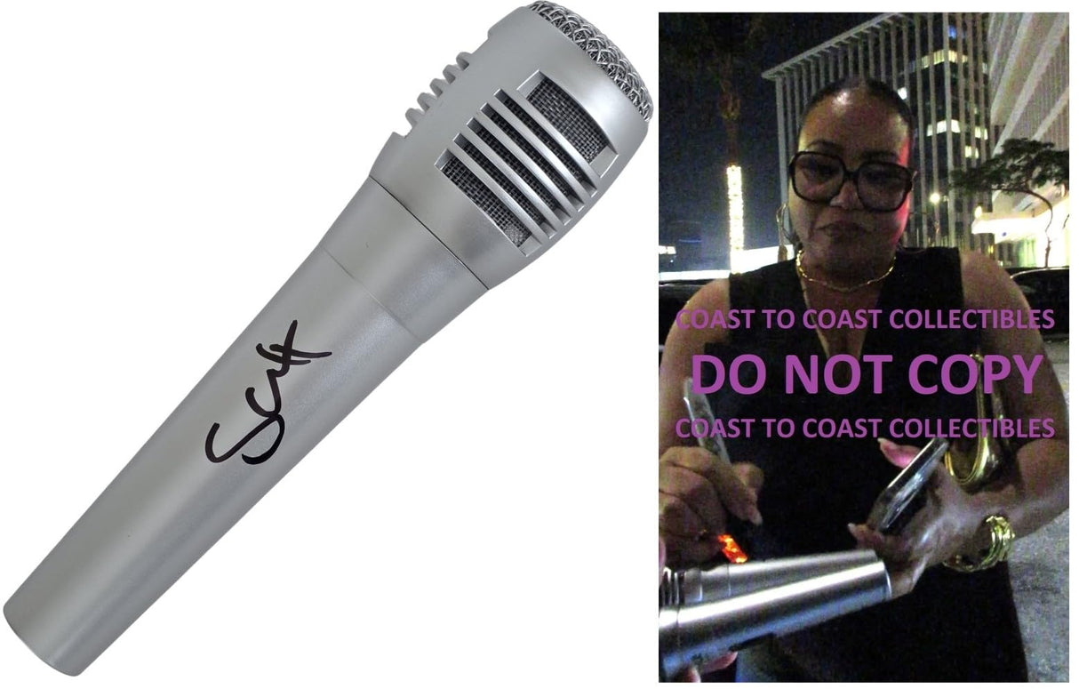 Cheryl ''Salt'' James Signed Microphone COA Proof Autographed Mic Salt - N - Pepa