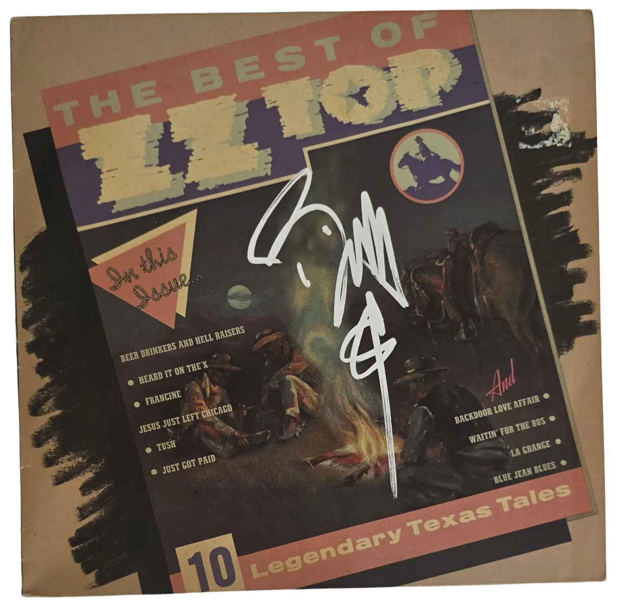 Billy Gibbons Signed The Best of ZZ Top Album COA Proof Autographed Vinyl Record