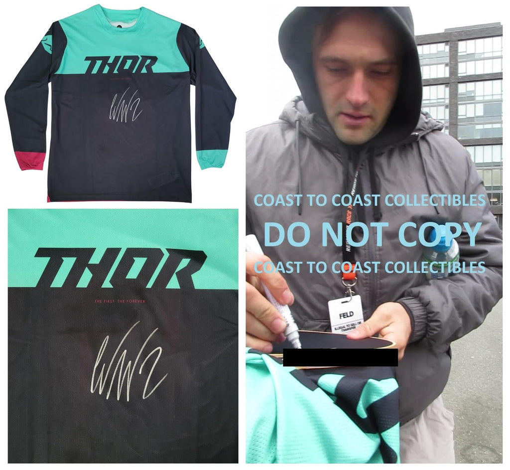 Cooper Webb Signed Thor Jersey COA Proof Autographed Supercross Motocross Auto..