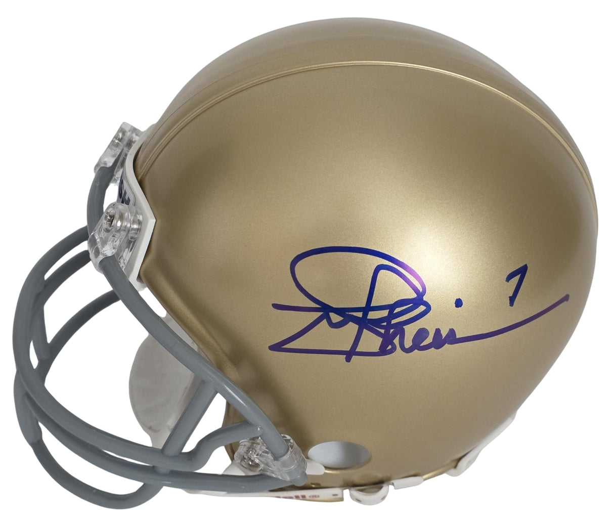 Joe Theisman Signed Notre Dame Fighting Irish Mini Football Helmet COA Proof Autographed