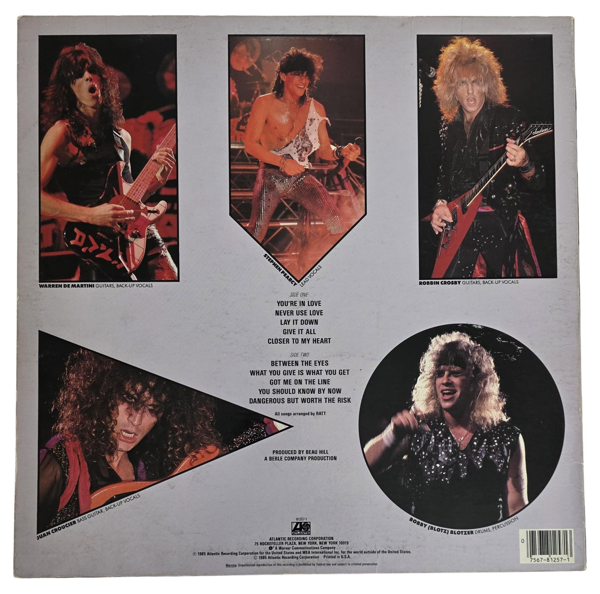 Stephen Pearcy Warren DeMartini Signed Ratt Invasion of Your Privacy Album COA Proof Autographed Vinyl Record