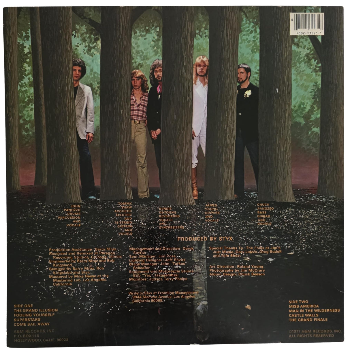 Tommy Shaw & James Young Signed Styx The Grand Illusion Album COA Proof Autographed Vinyl Record