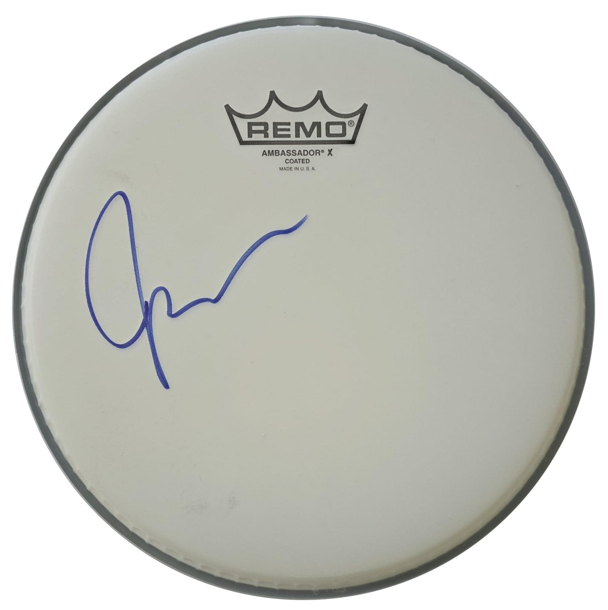 Jason McGerr Death Cab for Cutie Drummer Signed Drumhead COA Proof Autographed