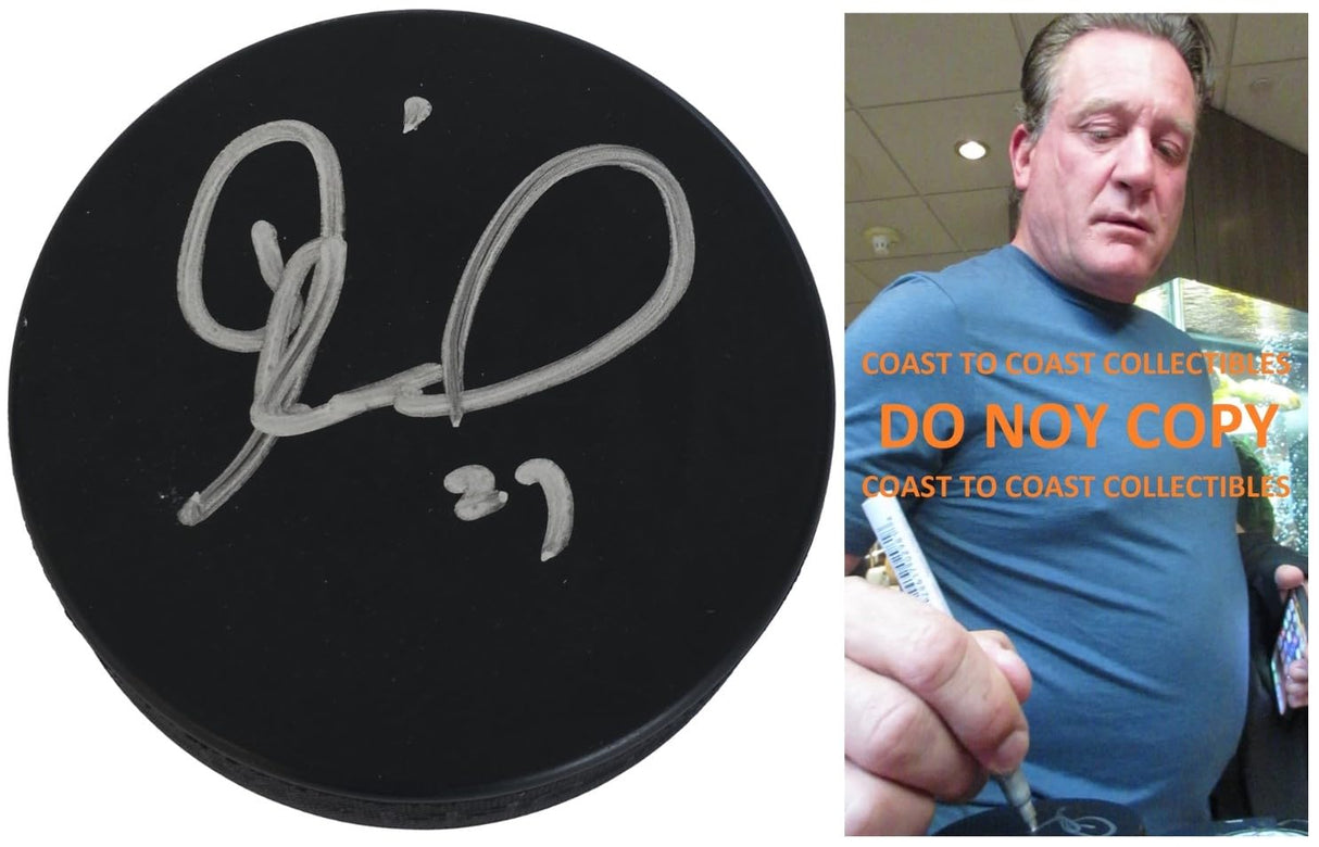 Jeremy Roenick Signed Hockey Puck COA Proof Sharks Coyotes Blackhawks Autographed