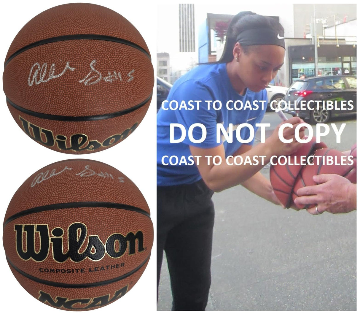 Allisha Gray Signed Basketball COA Proof Autographed South Carolina Gamecocks