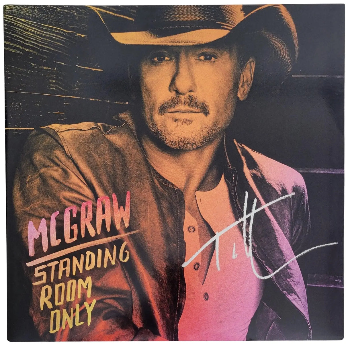 Tim McGraw Signed Standing Room Only Album Exact Proof COA Autographed Vinyl Record