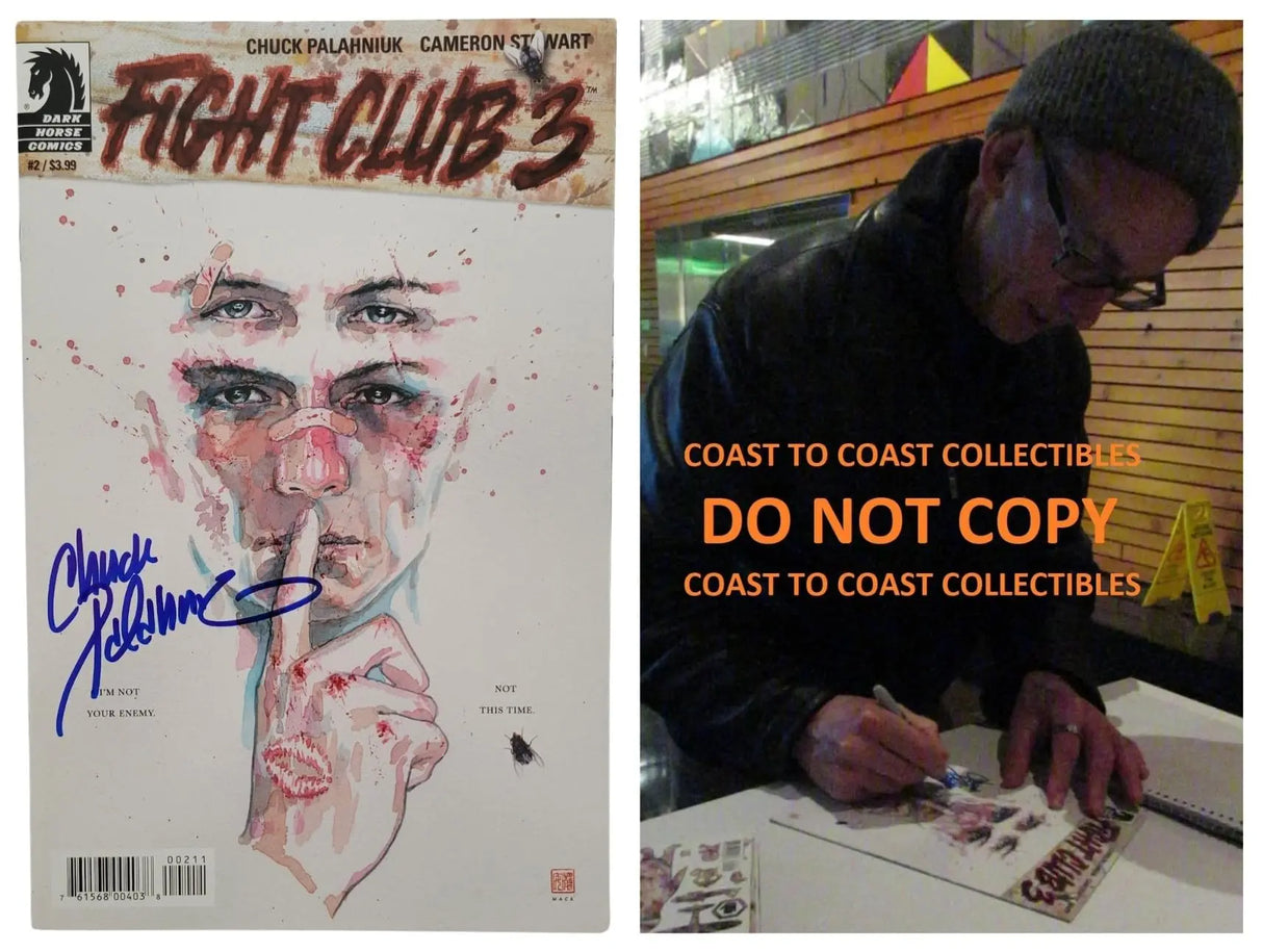Chuck Palahniuk Signed Flight Club 3#2 Comic Book COA Exact Proof Autographed STAR