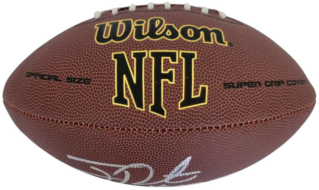 Joey Porter Signed Football Proof COA Autographed Pittsburgh Steelers