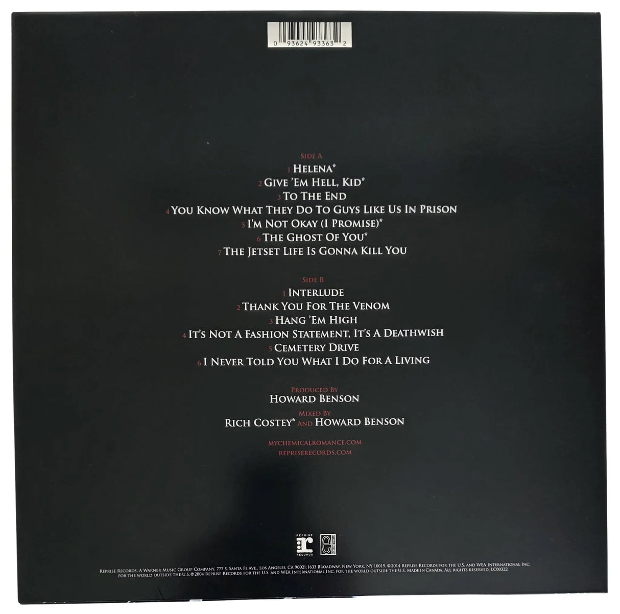 Gerard Way Signed My Chemical Romance Three Cheers for Sweet Revenge Album Exact Proof COA Autographed Vinyl Record