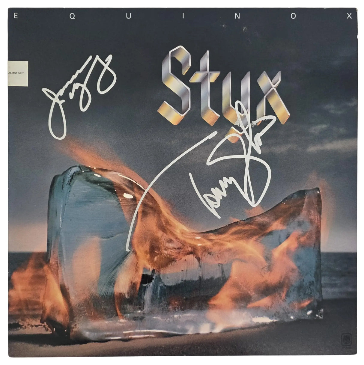 Tommy Shaw & James Young Signed Styx Equinox Album COA Proof Autographed Vinyl Record
