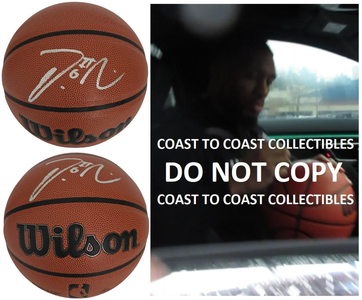 Damian Lillard Signed Basketball COA Proof Autographed Portland Trail blazers