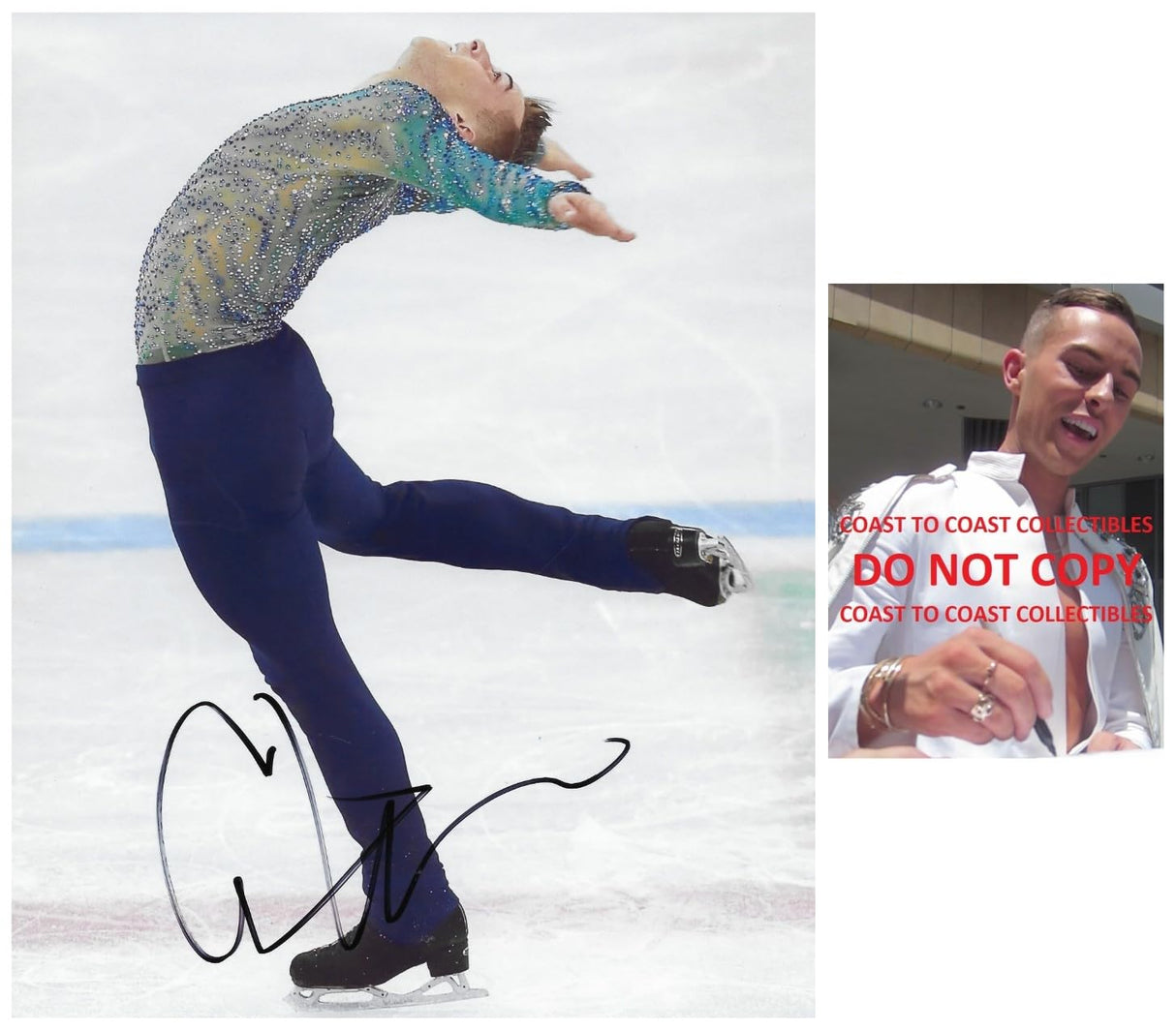 Adam Rippon Signed 8x10 Photo COA Proof Autographed, USA Olympic Figure Skater..
