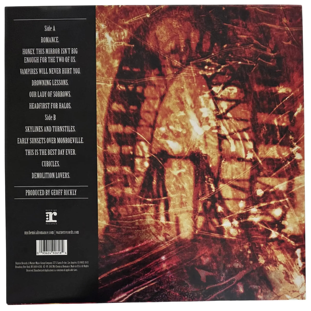 Gerard Way Signed My Chemical Romance I Brought You My Bullets, You Brought Me Your Love Album Exact Proof COA Autographed Vinyl Record