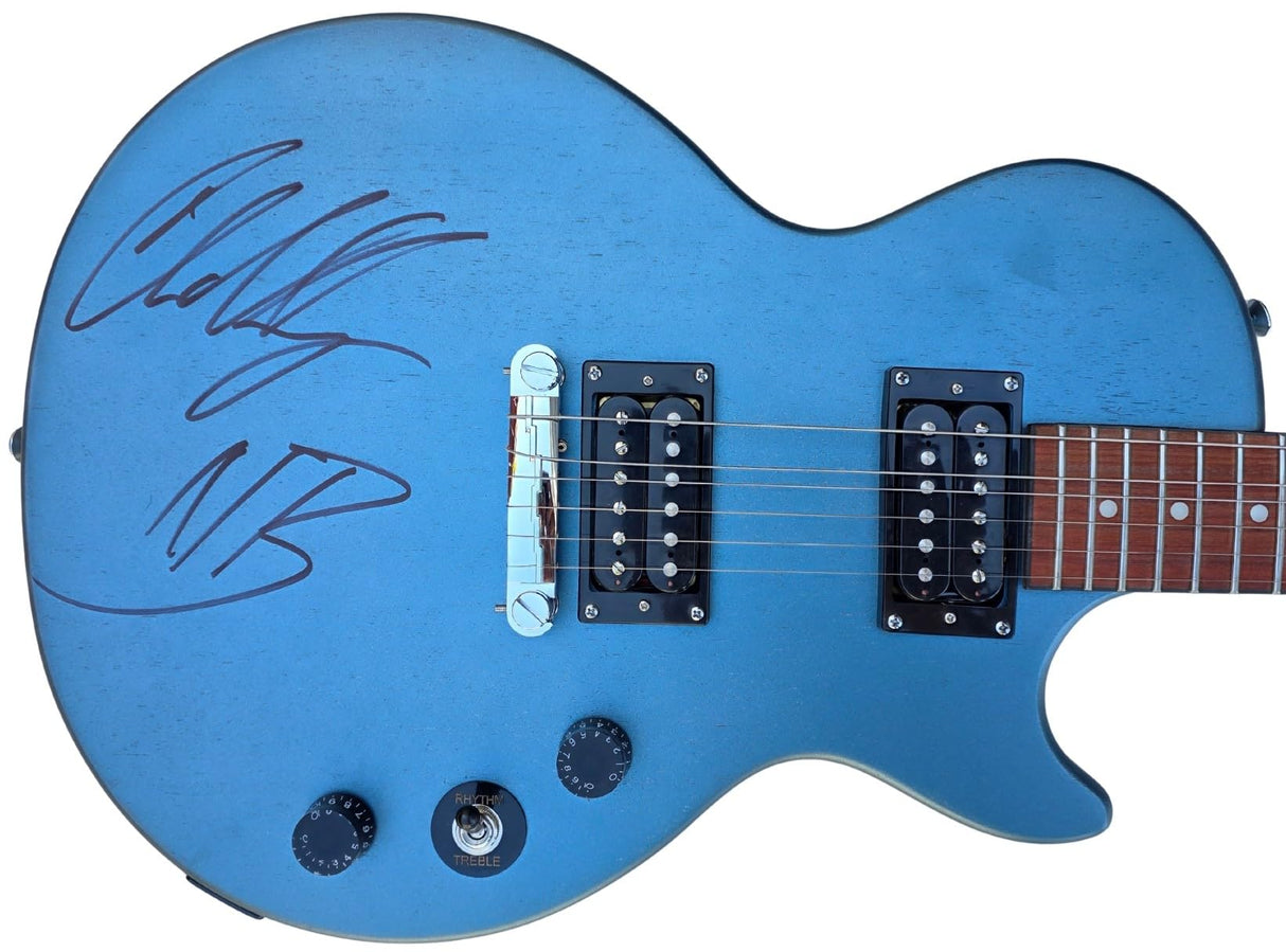 Chad Kroeger Signed Les Paul Guitar Electric Guitar COA Exact Proof Autographed Nickelback