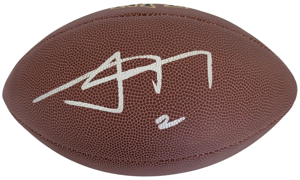 Johnny Manziel Signed Football Proof COA Autographed Texas A&M Aggies Heisman