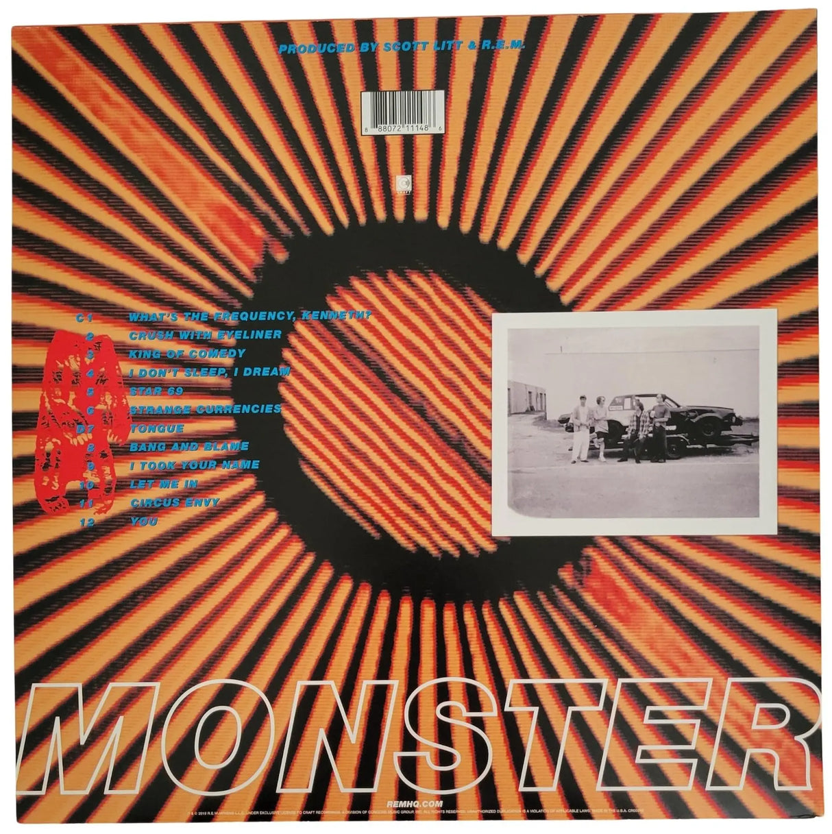 Michael Stipe Signed R.E.M Monster Album COA Proof Autographed Vinyl Record REM