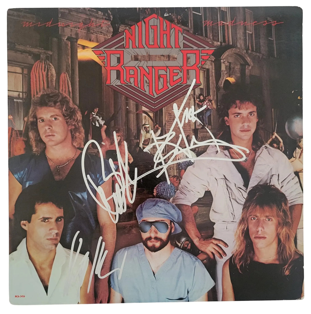 Night Rangers Band Signed Midnight Madness Album COA Proof Autographed Vinyl Record
