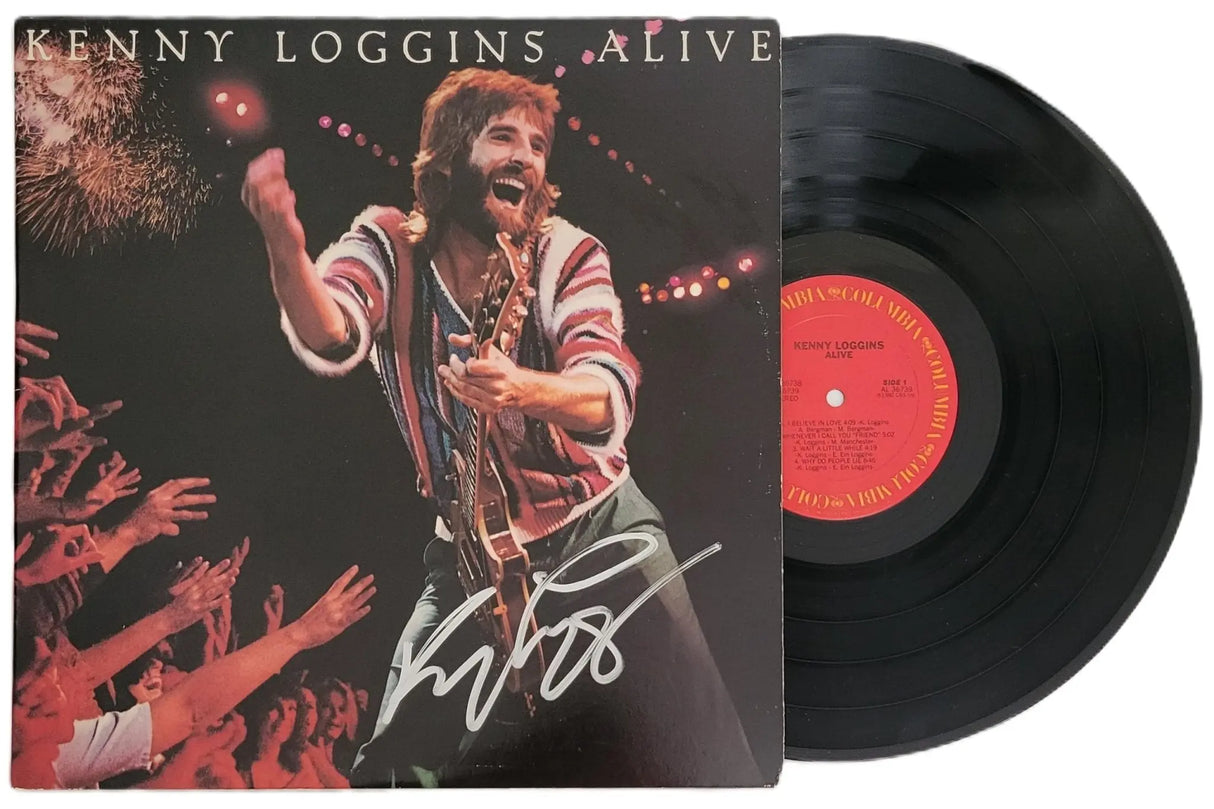 Kenny Loggins Signed Alive Album COA Exact Proof Autographed Vinyl Record