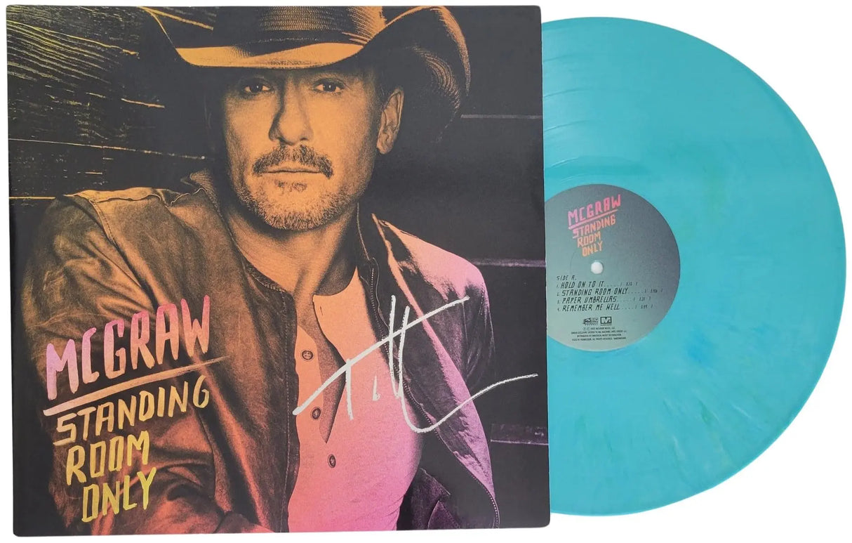 Tim McGraw Signed Standing Room Only Album Exact Proof COA Autographed Vinyl Record