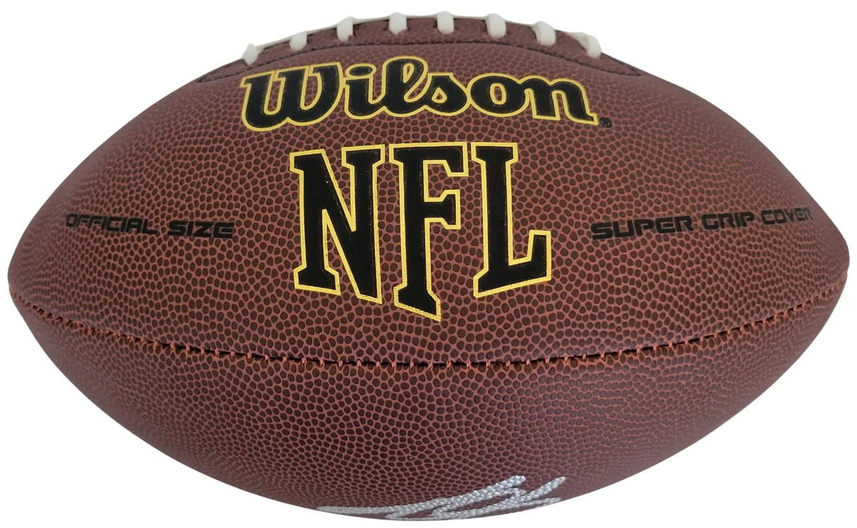 Andrew Whitworth Signed Football Proof COA Autographed Los Angeles Rams Bengals