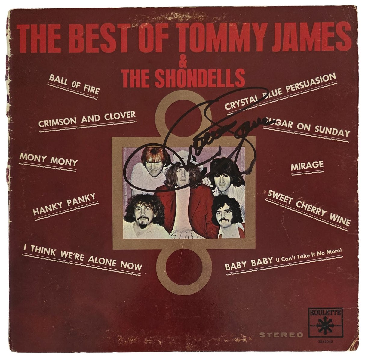 Tommy James Signed Best of The Shondells Album COA Exact Proof Autographed Vinyl Record